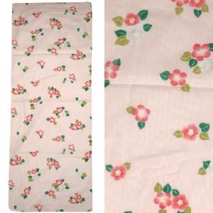 Vintage Light Pink Floral Dresser Scarf Flowers 13x24 Rectangular